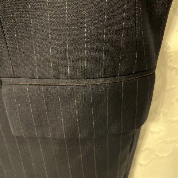 Ralph Lauren Dillards Blue Pinstriped Suit Jacket Mens 41R Sport Coat Blazer - Picture 7 of 16